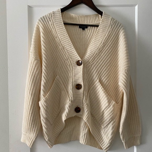 Topshop Cream Cardigan Us2 